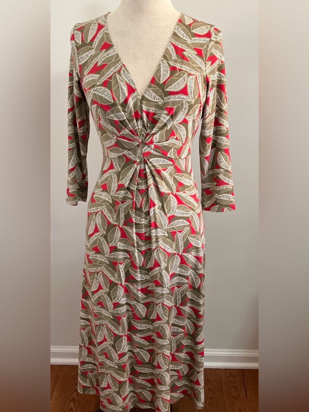 Boden Gathered Jersey Midi Dress WH115